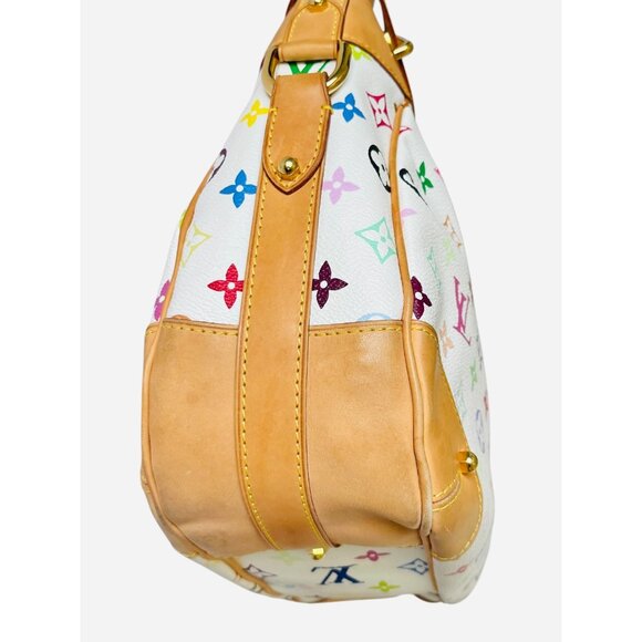 LOUIS VUITTON Greta Multicolore Hobo Shoulder Bag Murakami Monogram LV Bag - Picture 5 of 16